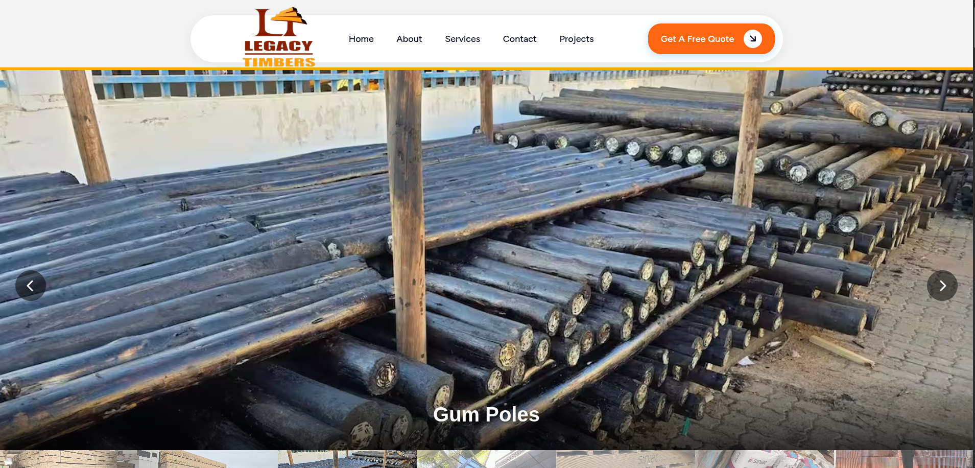 Legacy Timbers ( React JS )